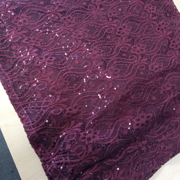 Blu Sage Burgundy Sequin Gown - Picture 4 of 6